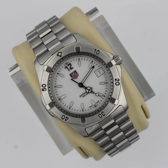 Tag Heuer WK1111.BA0311 Mens 2000 Series Professional Watch White Silver BA0308